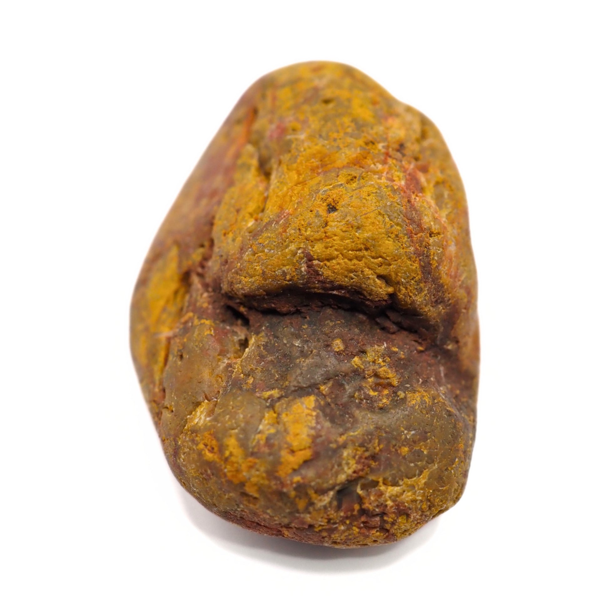 Close up of yellow jasper beach stone