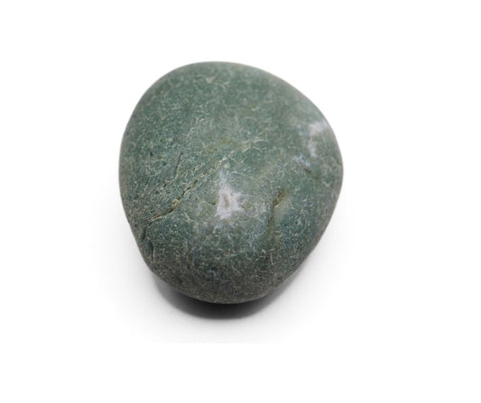Close up of green Jasper palm stone